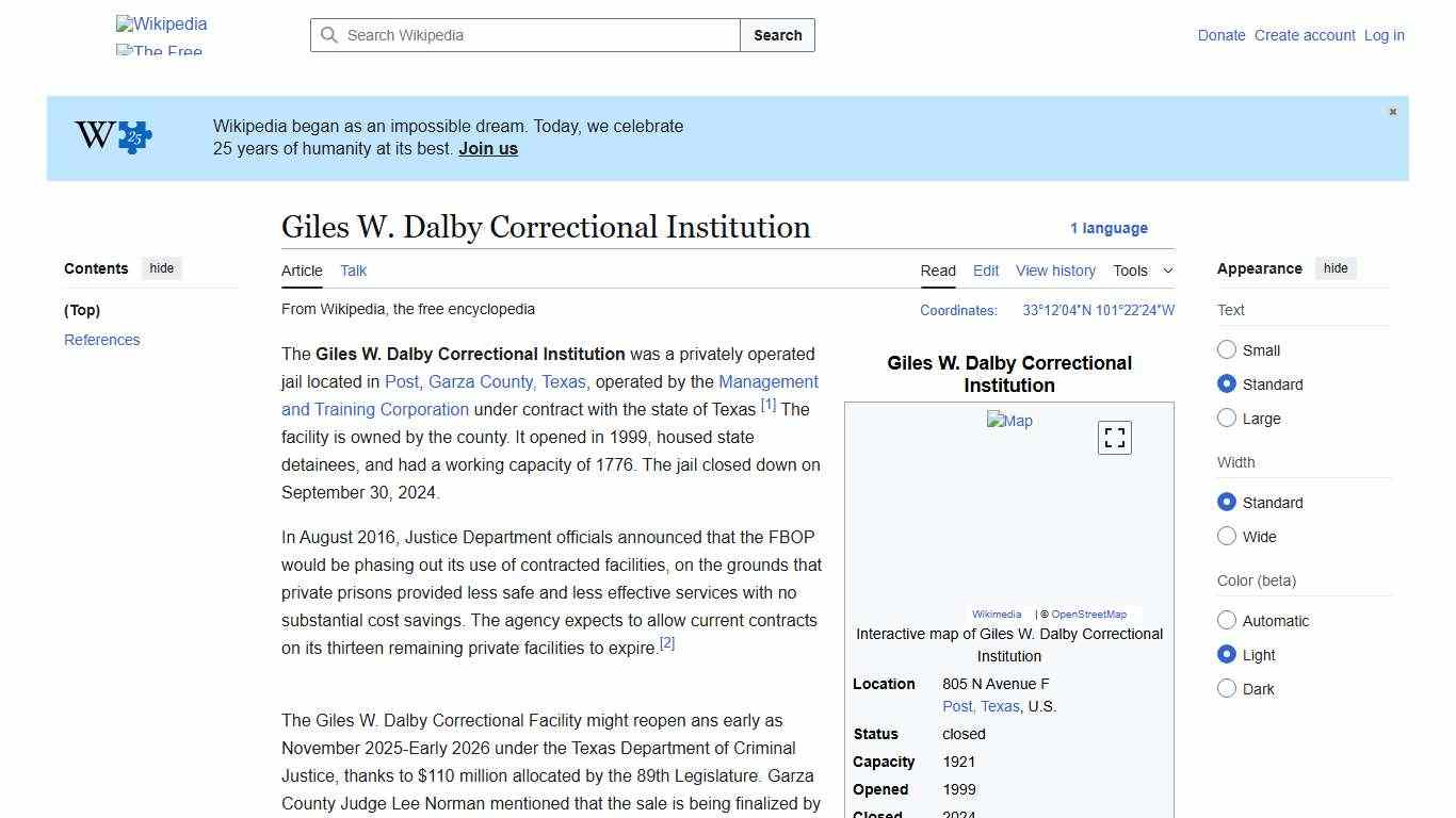 Giles W. Dalby Correctional Institution - Wikipedia