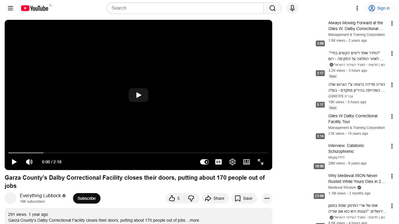 Garza County's Dalby Correctional Facility closes their doors, putting about 170 people out of jobs - YouTube