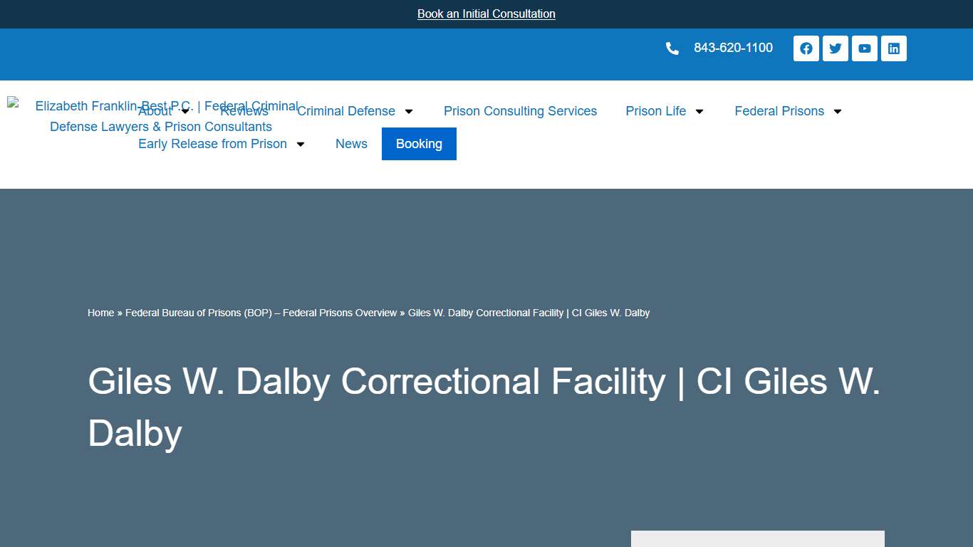 Giles W. Dalby Correctional Facility - CI Giles W. Dalby