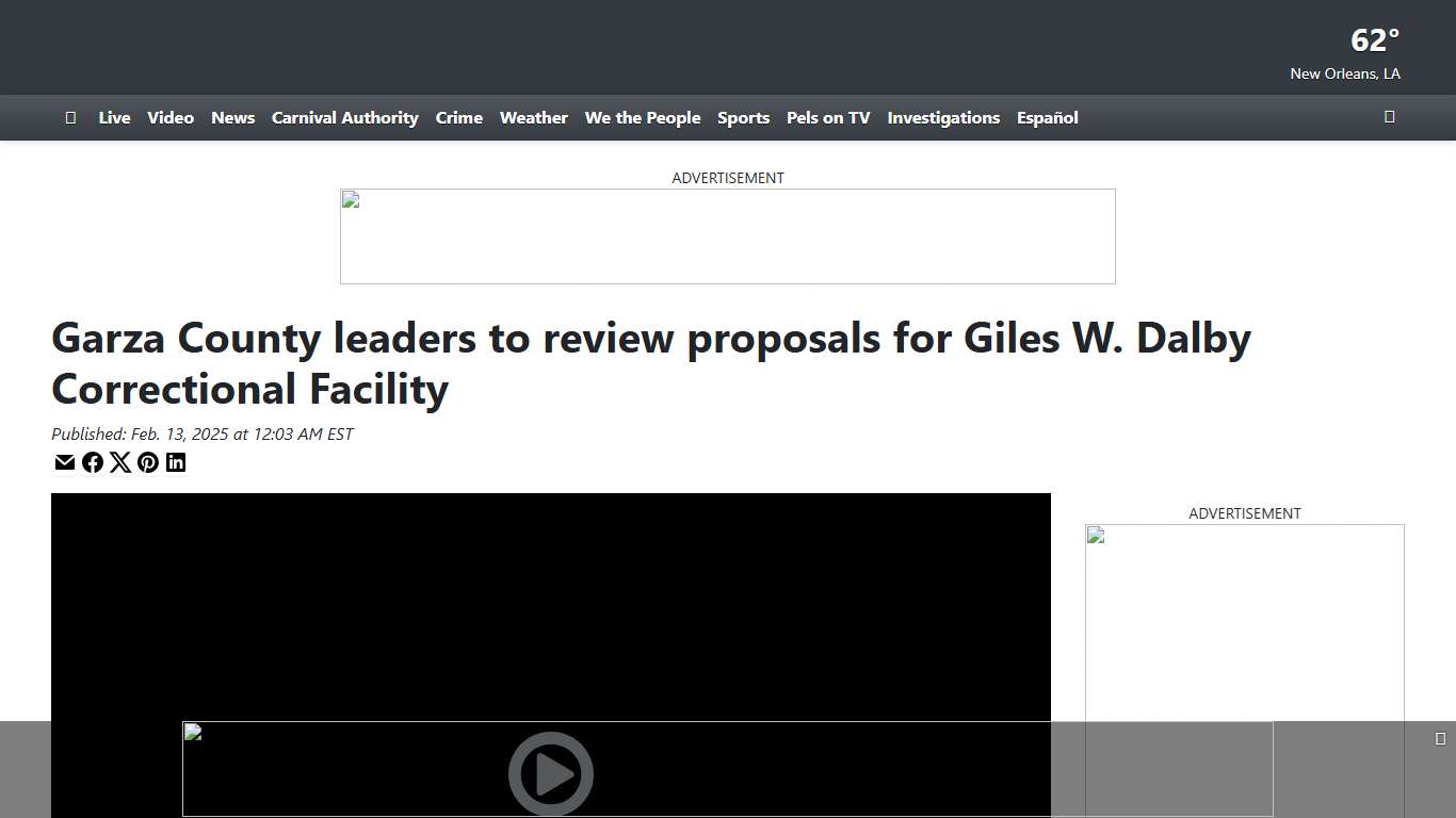 Garza County leaders to review proposals for Giles W. Dalby Correctional Facility